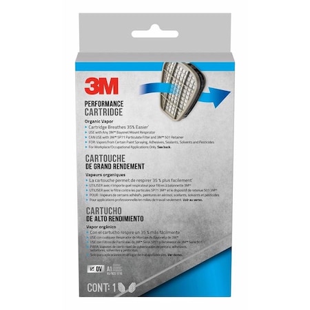 Scotch 3M N95 Sanding and Lead Paint Removal Replacement Cartridge 6000 Gray 1 pair 6001P1-DC